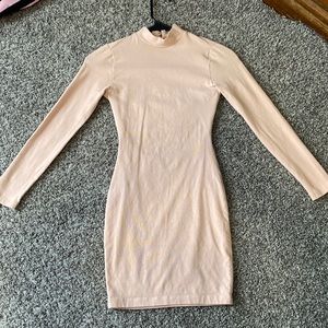 Cute Sliming Salmon Short Dress